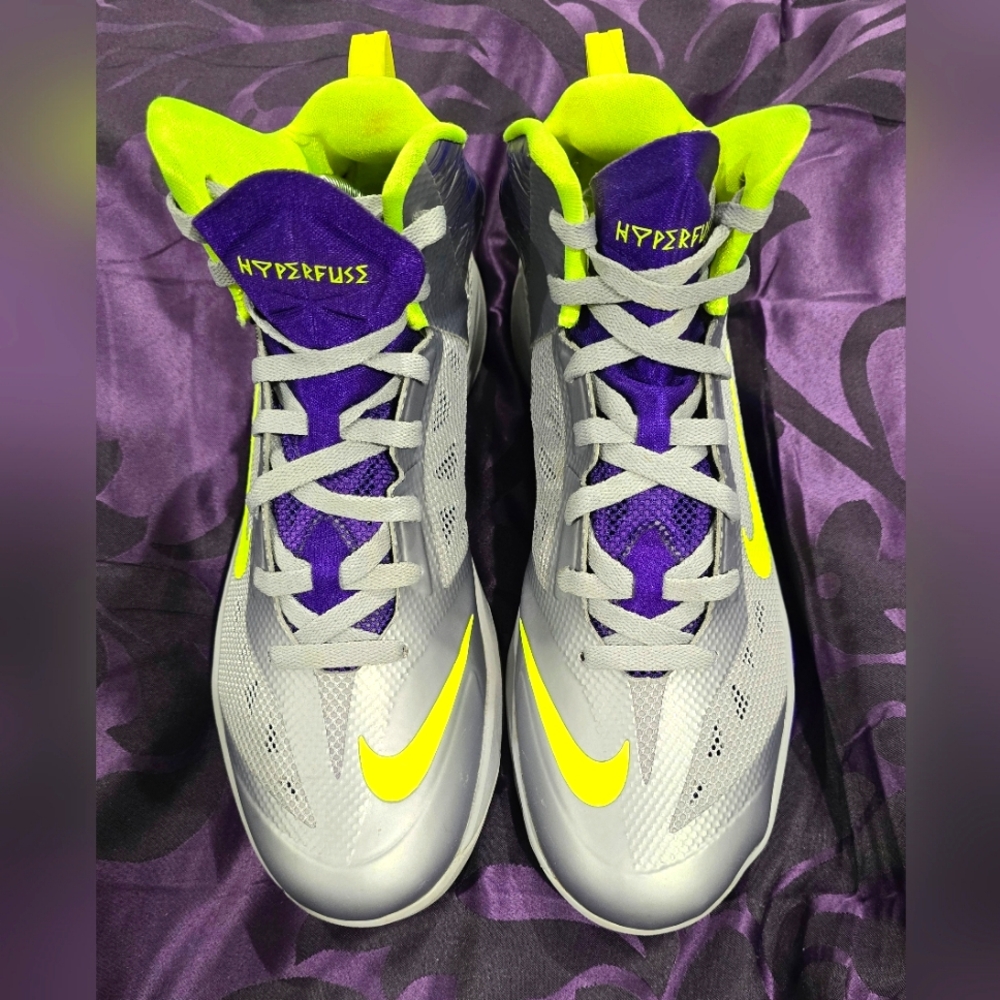 Nike "HyperFuse" Silver/ Purple/ Neon